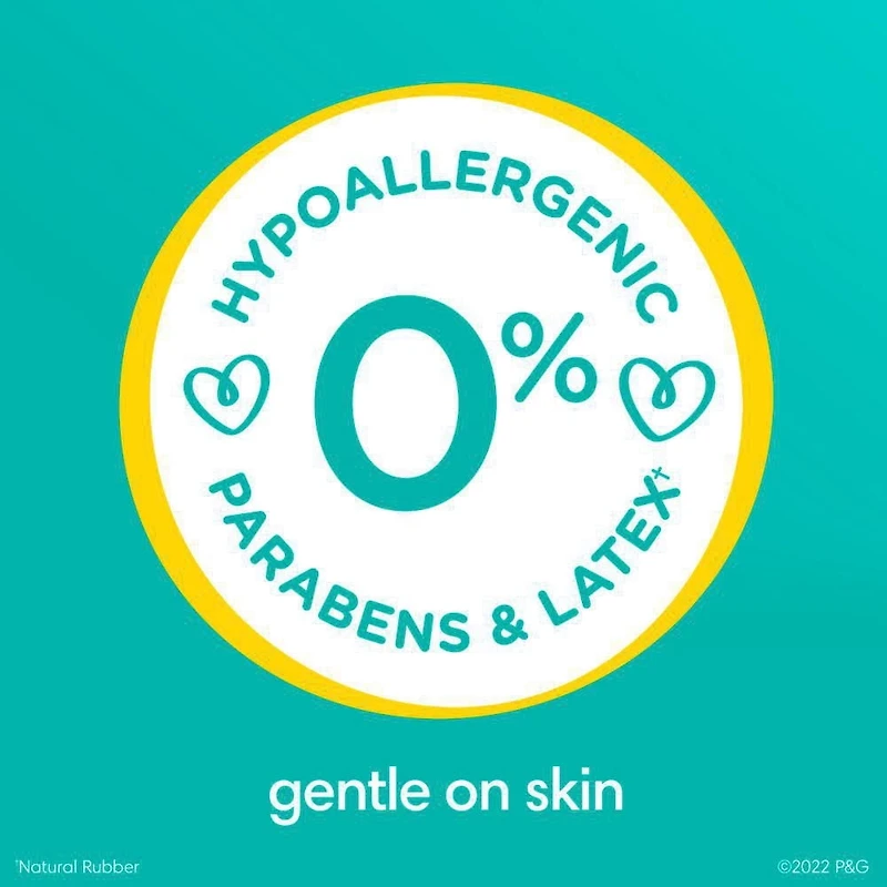 Pampers Lingettes pour Bébés Sensibles Sans Parfum, 2 Paquets à Couvercle Rabattable (168 Lingettes au Total)