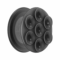 PopSockets PopGrip Suck-up for MagSafe Round with Adapter Translucent Black