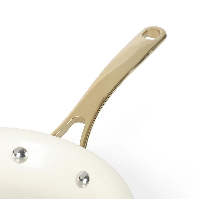 Martha Stewart Galway 10 Piece Aluminum Cookware Set w/Alum Lid, Pink