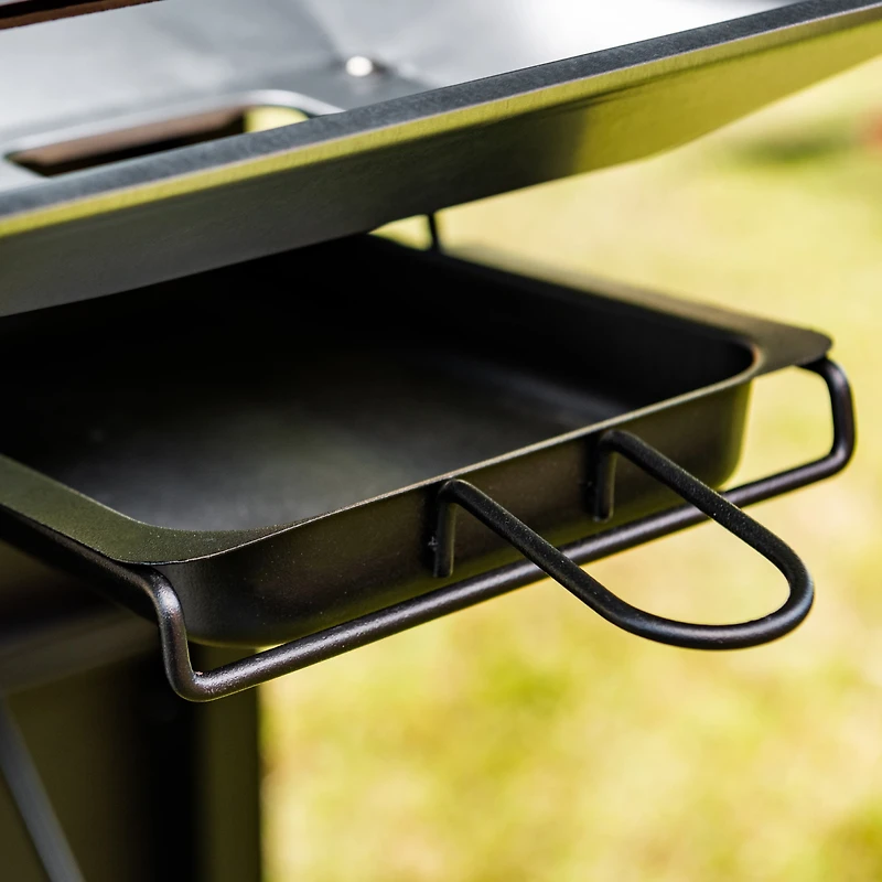 Barbecue à gaz Expert Grill à 4 brûleurs avec brûleur latéral, rouge