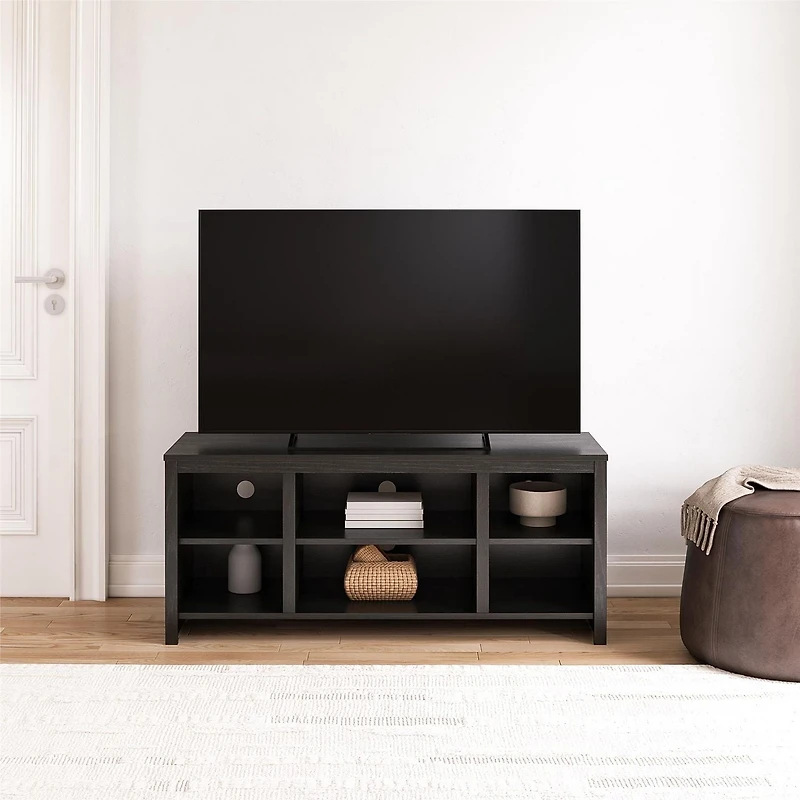 Meuble TV Parsons de Mainstays pour téléviseurs jusqu'à 50 po, bois noir