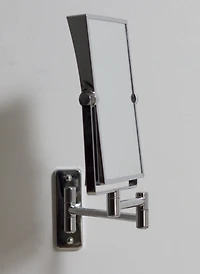 American Imaginations 16.36-in. x 12.13-in. Stainless Steel Magnifying Mirror  In Chrome AI-646