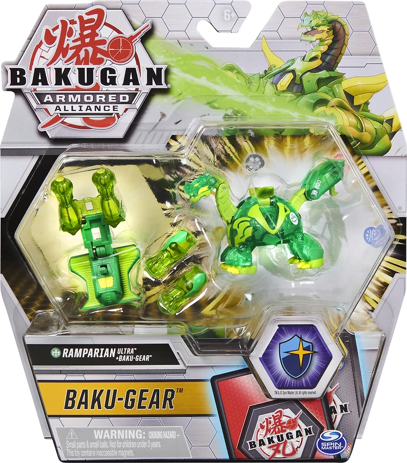 Bakugan Ultra, Ramparian with Transforming Baku-Gear, Armored Alliance 3-inch Tall Collectible Action Figure