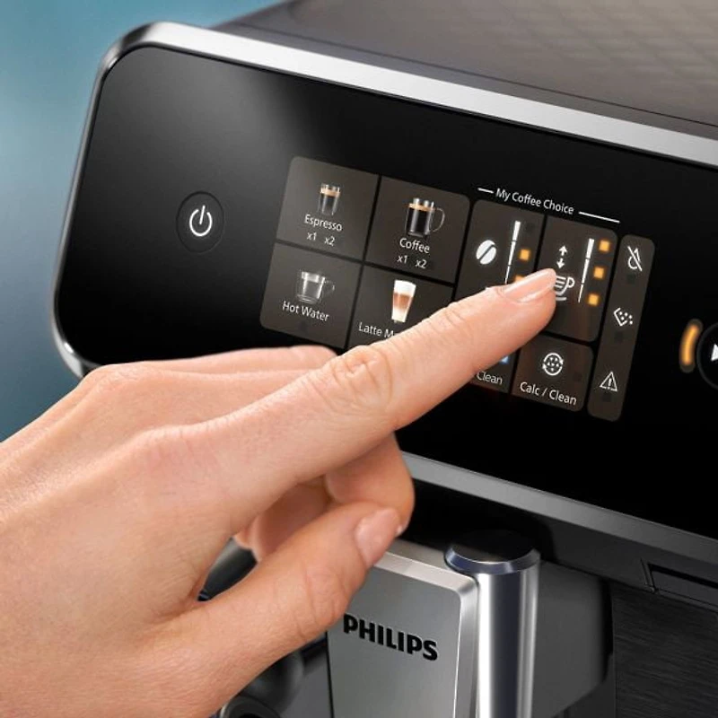 Philips 2300 Fully Automatic Espresso Machine with LatteGo Milk Frother, Black