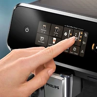 Philips 2300 Fully Automatic Espresso Machine with LatteGo Milk Frother, Black
