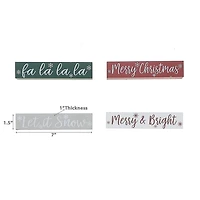 Rect. Table Block With Text - Set of 4