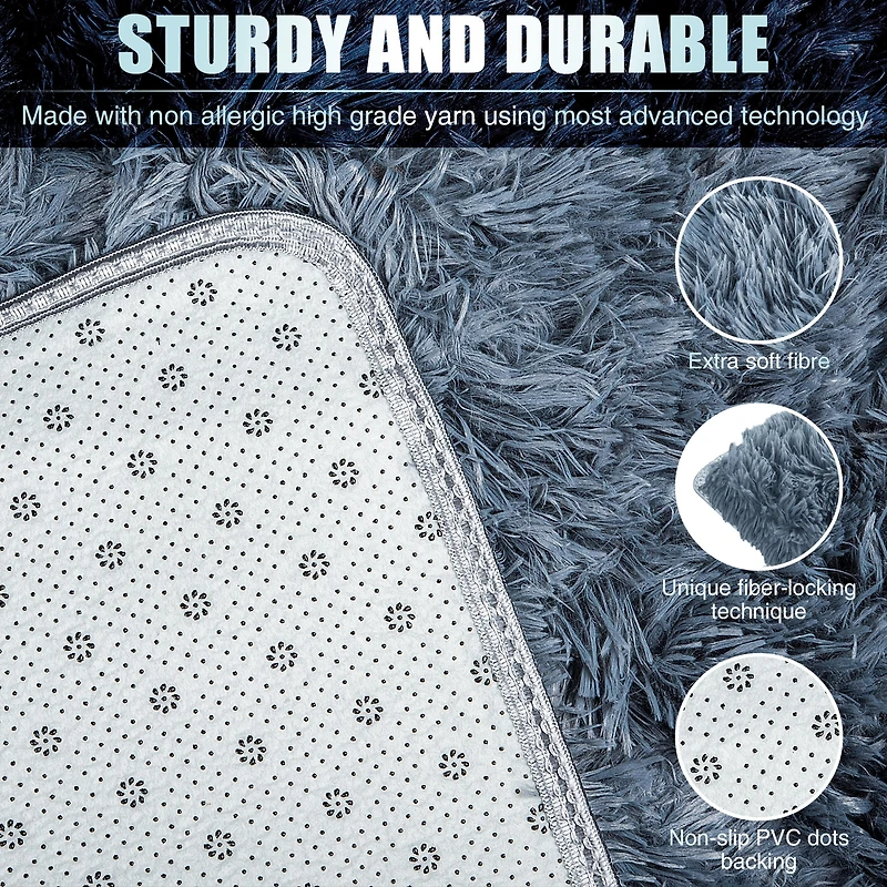 Tapis uni moderne de la collection Super Soft de Rug Branch