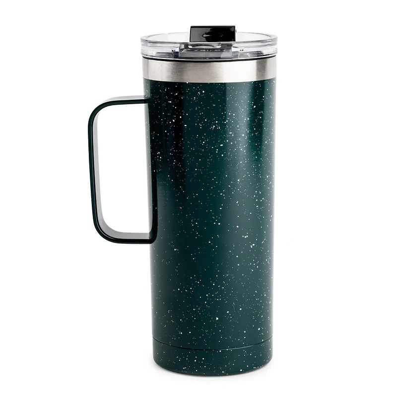 TAL Tasse à café Boulder en acier inoxydable 14 fl oz, noir Tasse de café
