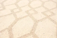 ECARPETGALLERY 5'2" x 7'10" Flat-weaves & Kilims Organica Hand Made Area Rug for Living Room, Dining Room and Bedroom in Ivory