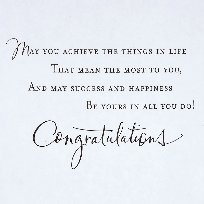 Hallmark Graduation Greeting Card (Success and Happiness)