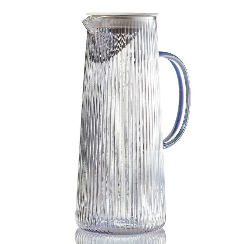 Stripe Tea/Water Jug with Strainer Lid 0.75L