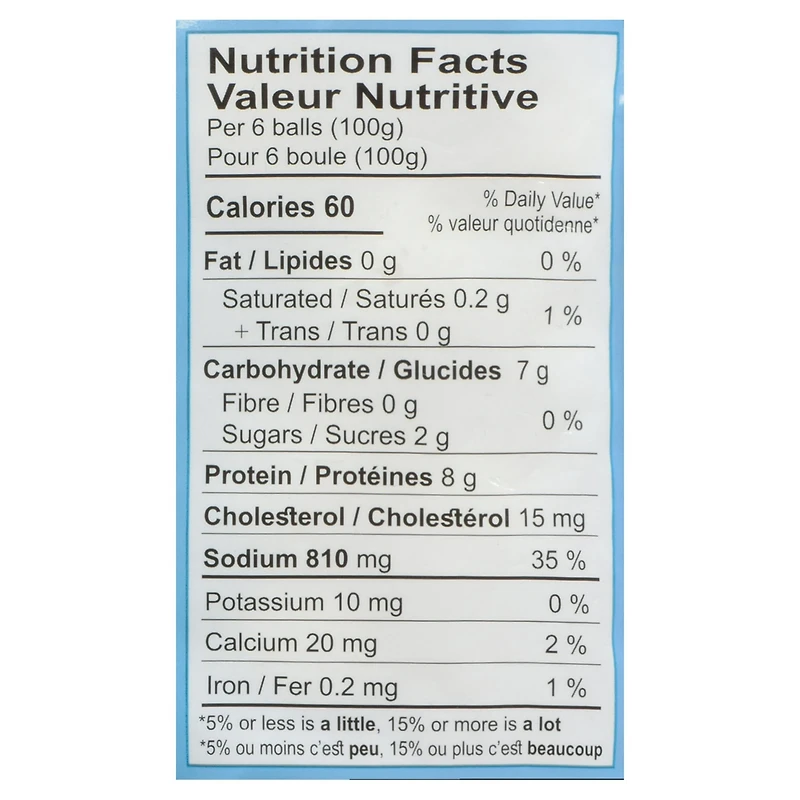 Gold Label White Fish Ball, Frozen, 1 kg, 1 kg
