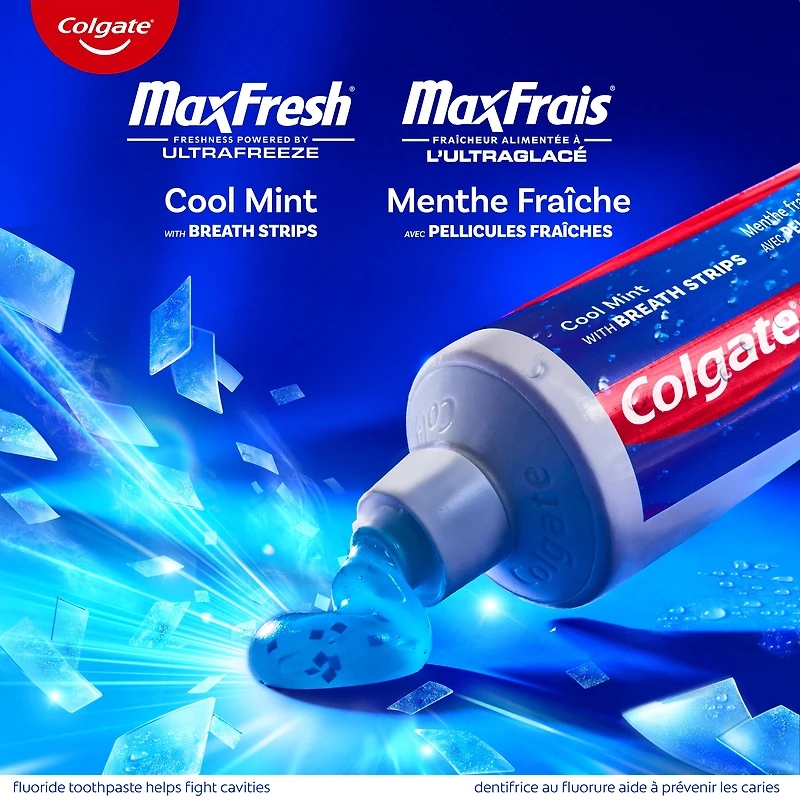 Dentifrice Colgate MaxFrais à la menthe fraîche, 150 ml