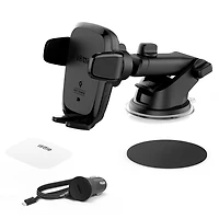 Support de téléphone iOttie Auto Sense à recharge sans fil pour tableau de bord et pare-brise – Noir