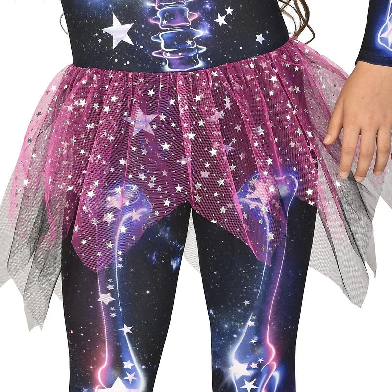 DÉGUISEMENT D'HALLOWEEN DE SQUELETTE ÉTOILÉ POUR FILLE