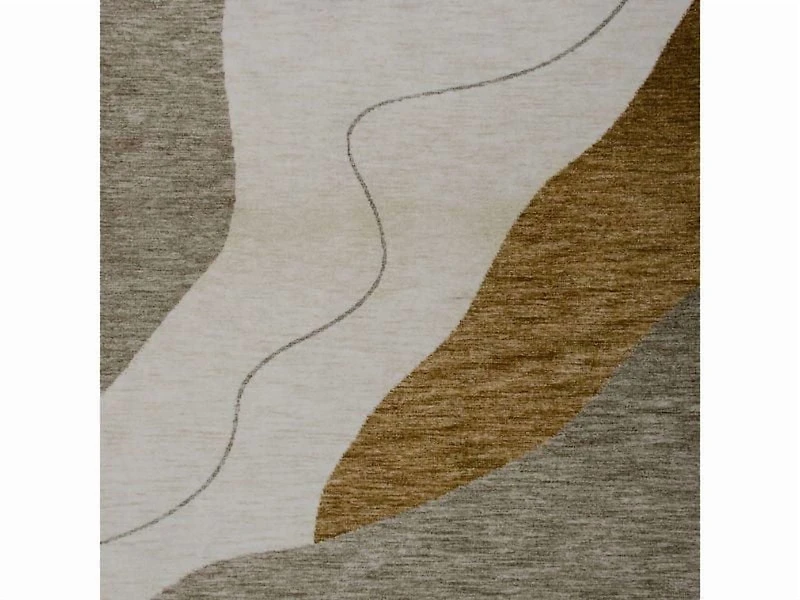 Rug Branch Maya Modern  Abstract Beige Brown Indoor Hand-Tufted Area Rug.