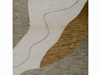 Rug Branch Maya Modern  Abstract Beige Brown Indoor Hand-Tufted Area Rug.