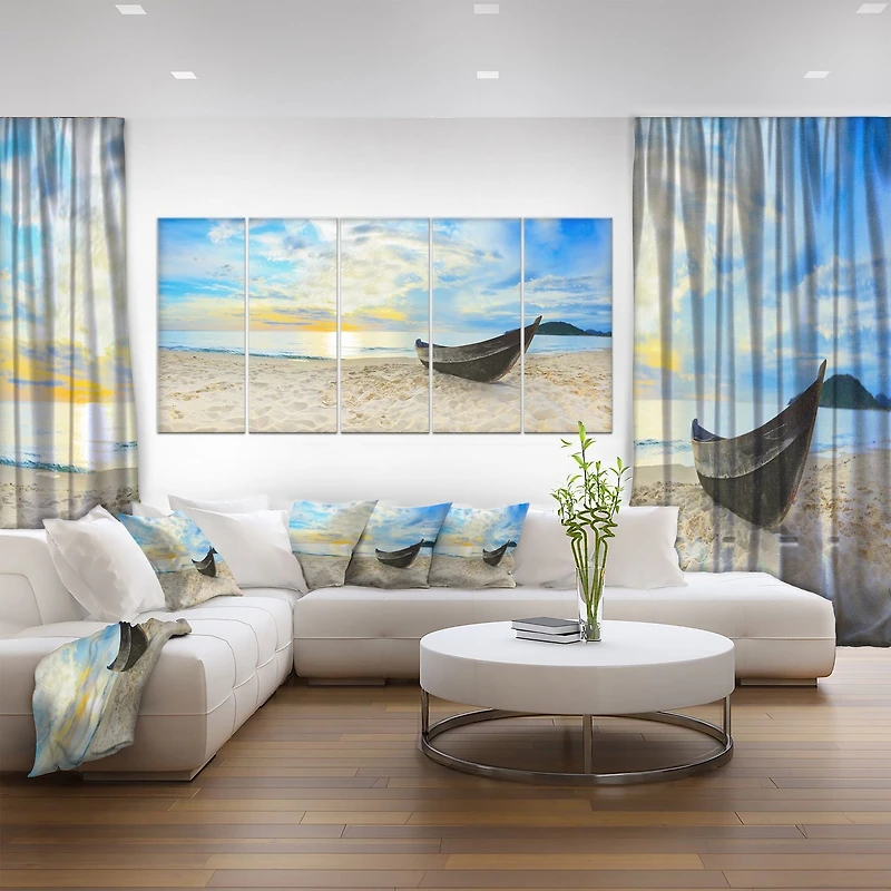 Design Art Calme Plage Panorama Art Sur Toile