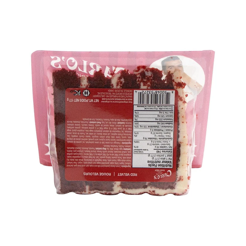 Carlo’s Bake Shop Red Velvet Cake Slice, 177 g