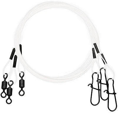 18IN LEADER 30LB TE, Get the brand that started it all with the Eagle Claw Clear/Bright Heavy Duty 18" Wire Leaders 3-Pack. Eagle Claw products are built with integrity, honesty, and over 85 years of experience. Get an extremely competitive price without compromising on quality.
