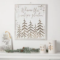 Holiday Time 18" Metal Treetops Sign