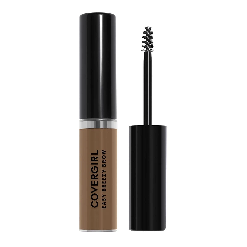 COVERGIRL Gel volumisant pour sourcils Easy Breezy Brow, tenue des sourcils pendant 24h, infusé d'huile d'argan et de biotine, 100% Sans Cruauté Gel teinté pour les sourcils
