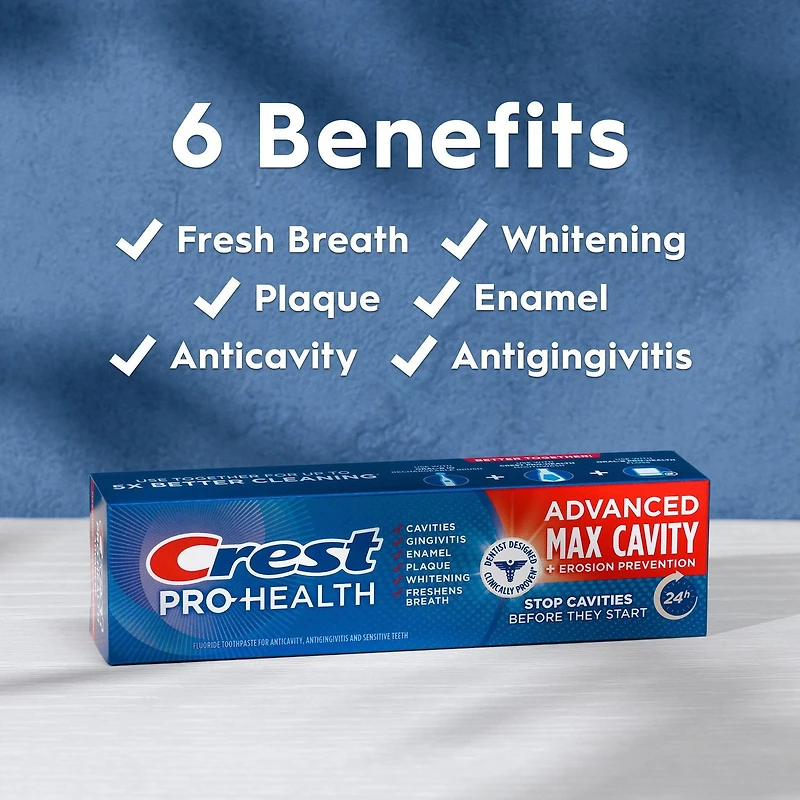 Crest Pro-Health Advanced Maximum Cavity Protection + Erosion Prevention Toothpaste, 90ML