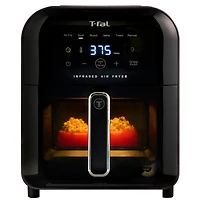 T-fal Infrared Air Fryer, Infra-Heat™ Technology, 7-in-1, 6L/6.3QT, No-Preheating, Faster, Juicier, Crispier, Graphite