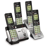 VTech CS5129-4 DECT 6.0 Expandable Cordless Phone System with 4 Handsets