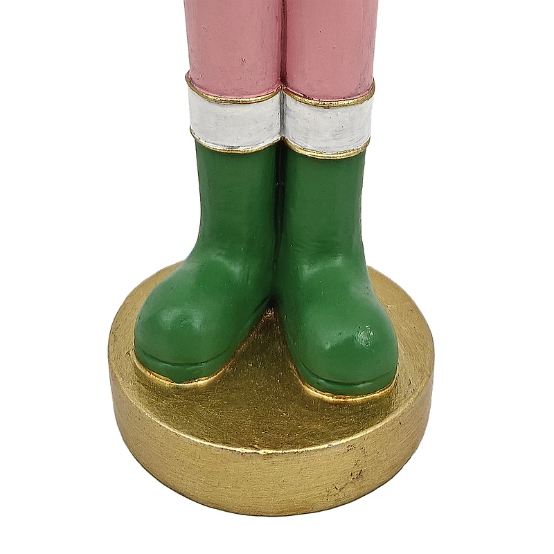 Père Noël Crackeur de Noël en Résine avec Arbre - Holiday Time