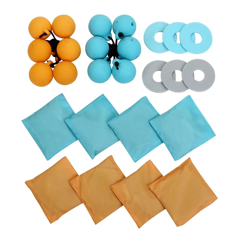 Hathaway Triple Play 3 in 1 Toss GAME for Bean Bag, Washer Toss And Ladder Toss with Rip Resistant Nylon Carry Bag