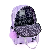 Ensemble sac à dos et boîte à lunch Justice Lilac Dream
