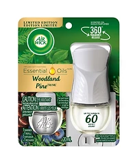 Kit d'huile parfumée Air Wick  (1 réchaud + 1 recharge),Mystique des bois , assainisseur d'air