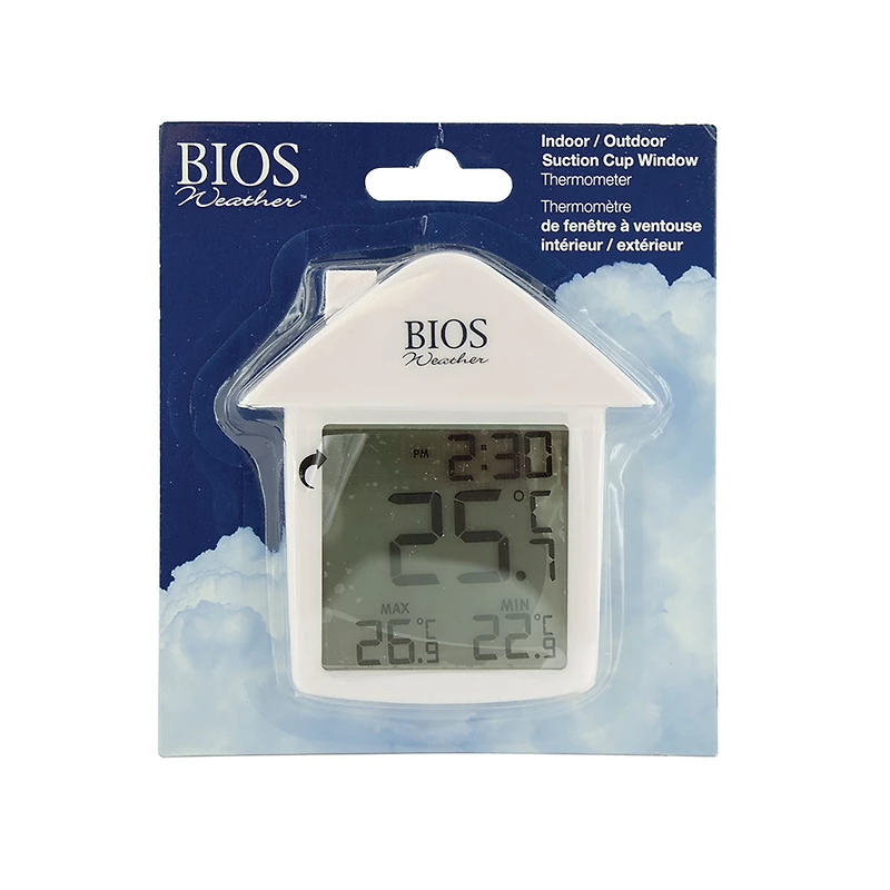 BIOS Weather Digital Suction Cup Thermometer