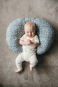 Dr. Brown's Removable Cover for Breastfeeding Pillow for Nursing Mothers, Machine Washable, Cotton Blend, Gray