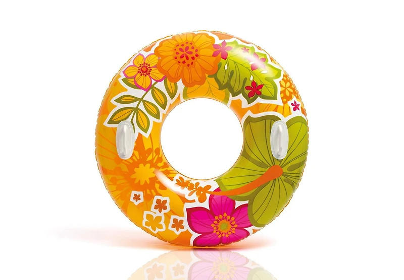 INTEX Orange Flower Transparent Pool Tube, 38 in.
