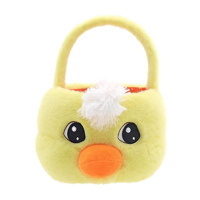 Way To Celebrate Chubby Cheek Chick Plush Basket