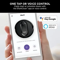 Shark RV990CA EZ Robot Vacuum with Row-by-Row Cleaning, Powerful Suction, Perfect for Pet Hair, Wi-Fi Connected, Black