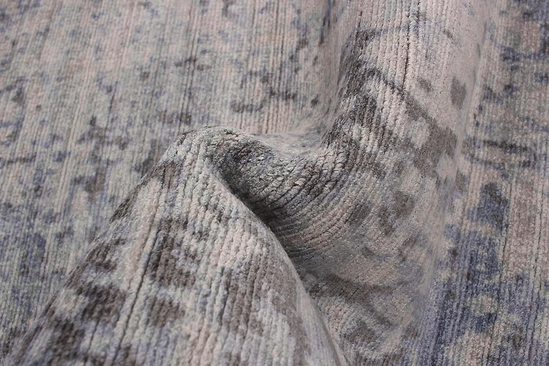 ECARPETGALLERY 5'0" x 7'6" Contemporary Galleria Hand-knotted Area Rug for Living Room, Dining Room and Bedroom in Blue