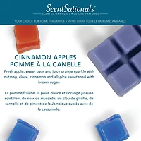 Cubes de cire parfumée ScentSationals - Pommes à la cannelle 2,5 fois (70,9 g)