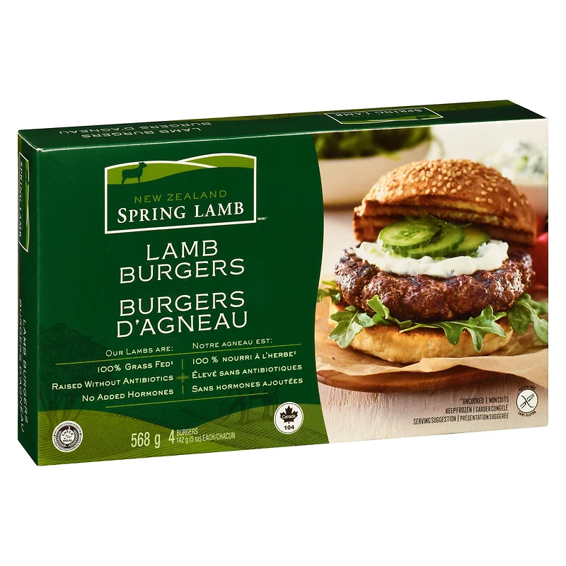 NEW ZEALAND SPRING LAMB - LAMB BURGERS