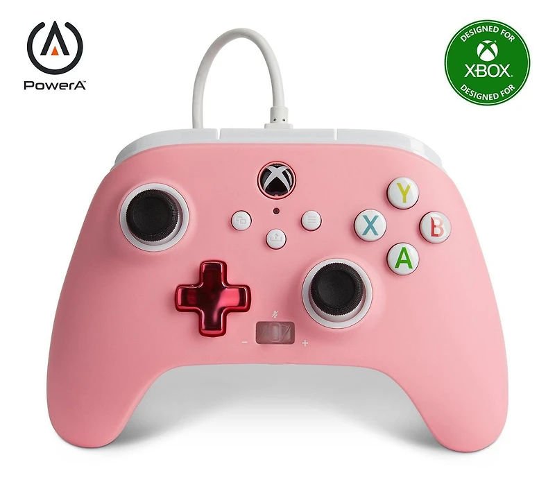 Manette câblée PowerA améliorée pour Xbox – Rose XBOX ONE X|S