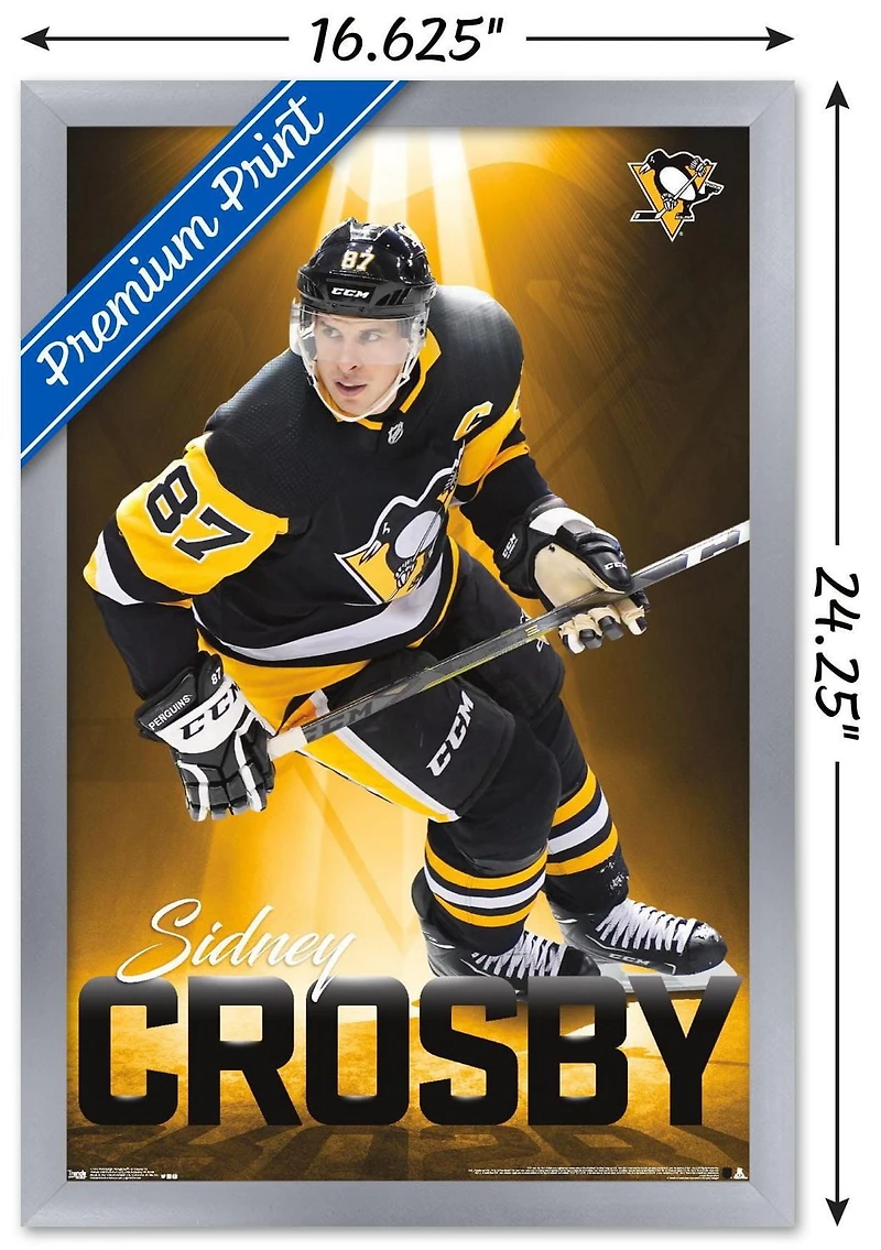 NHL Pittsburgh Penguins - Sidney Crosby 18 Wall Poster, 14.725" x 22.375"