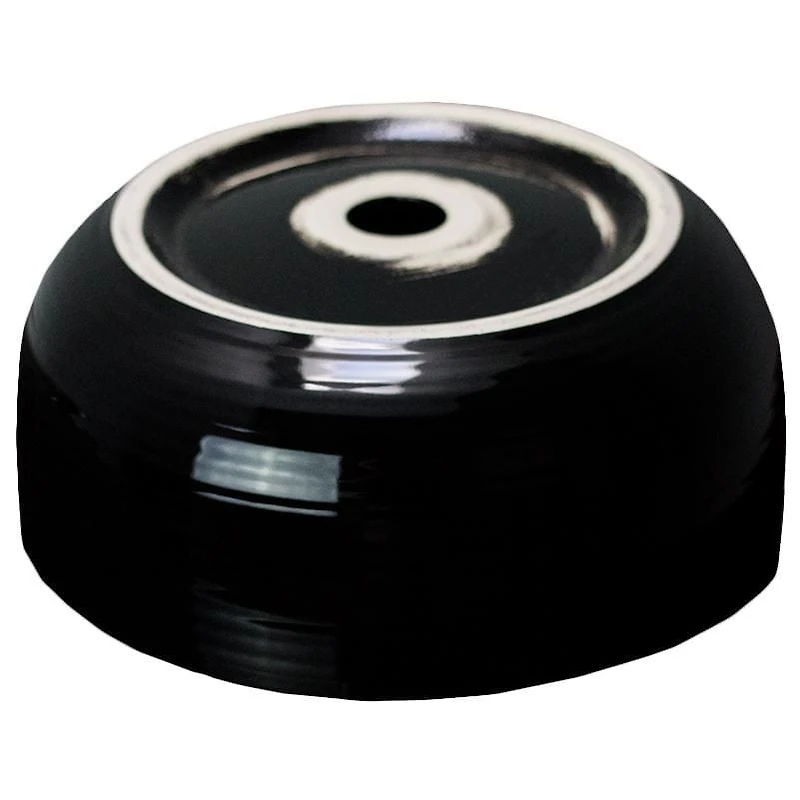 American Imaginations 14.09-in. W Above Counter Black Bathroom Vessel Sink For Deck Mount Deck Mount Drilling AI