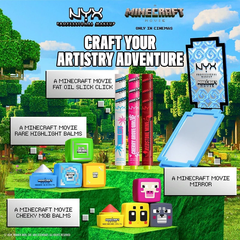NYX Professional Makeup A MINECRAFT MOVIE Cheeky Mob Balms
