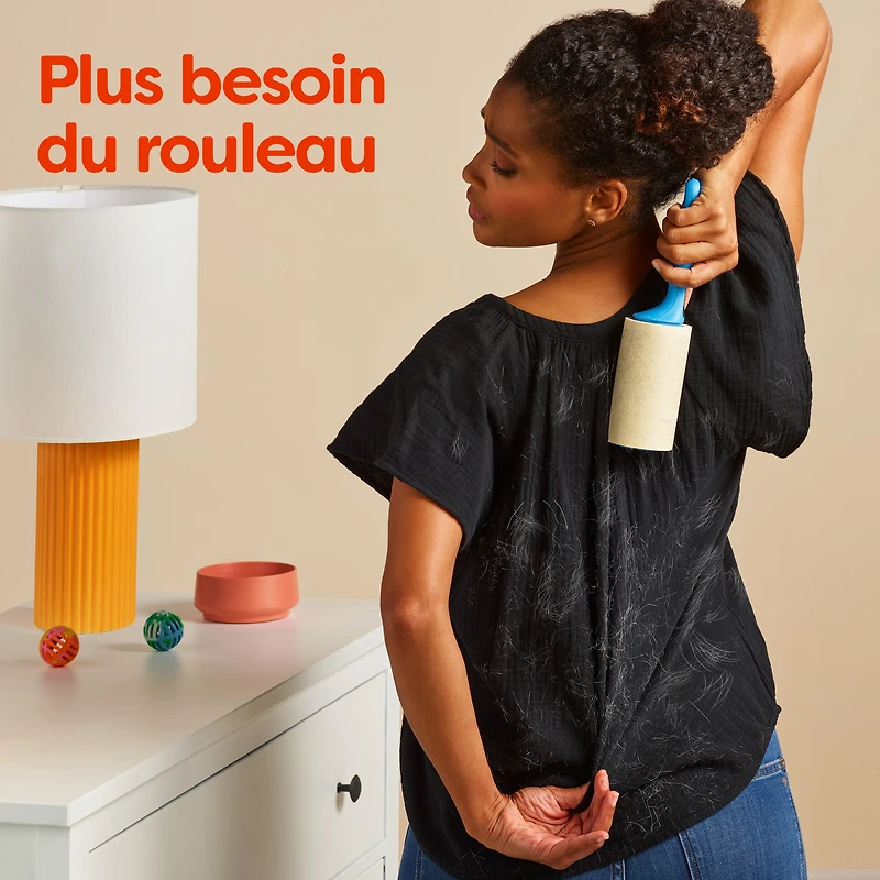 Feuilles assouplissantes méga Bounce Anti-poils d’animaux et anti-peluches avec 3 fois les anti-poils d’animaux, parfum Frais 120 feuilles