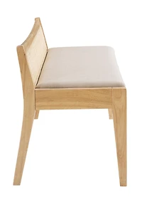 Claudie Cane Bench