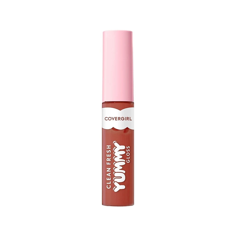COVERGIRL Clean Fresh Yummy Gloss infused with Hyaluronic Acid and naturally-derived Antioxidants, clean, vegan and gluten-free