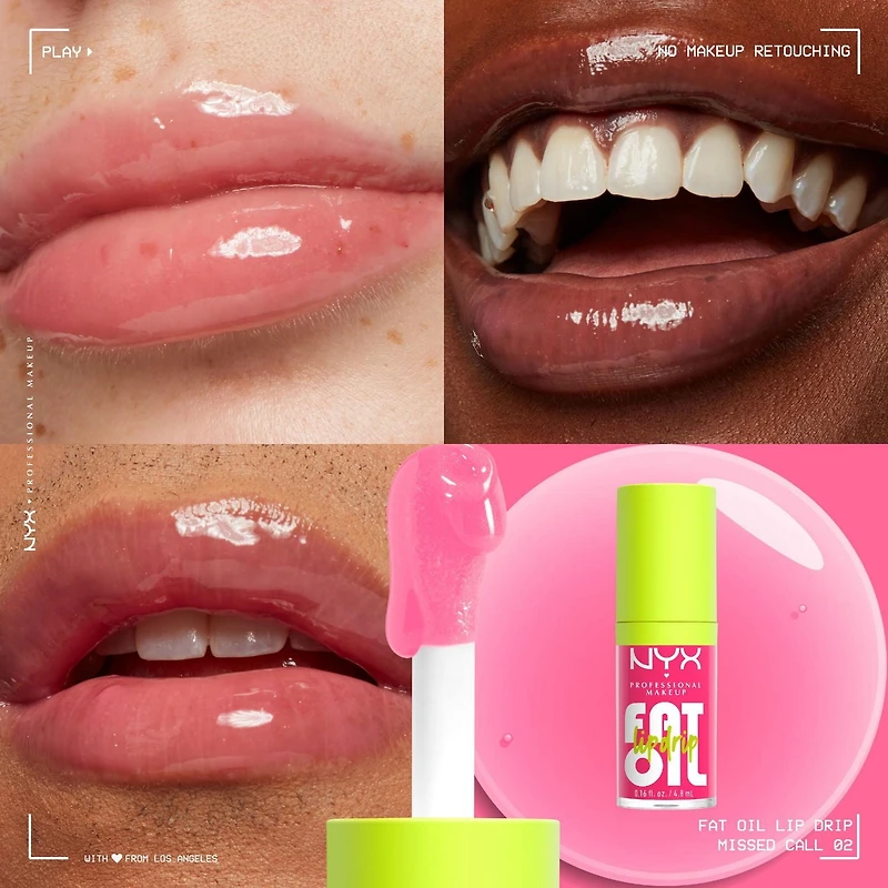 NYX PROFESSIONAL MAKEUP Fat Oil, Lip Oil, 12HR Hydration