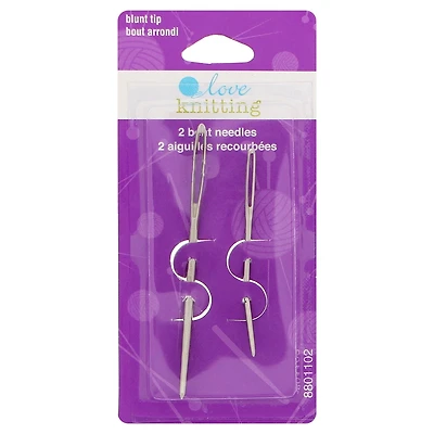 Aiguilles recourbées à bout arrondi Love Knitting 2 pièces